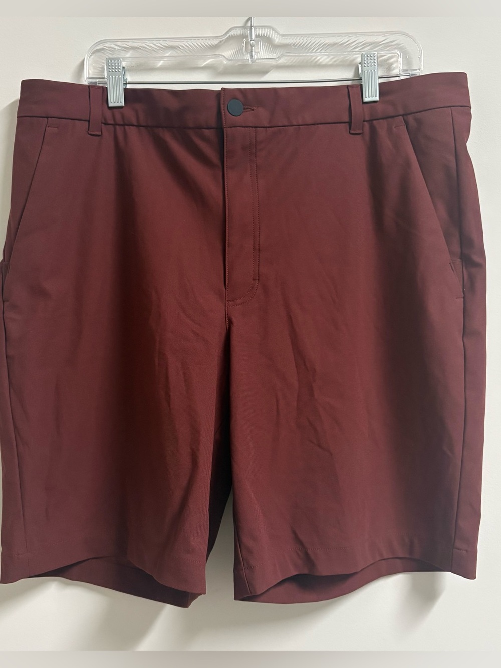 NEW VRST Commuter Short Men 38 Rum Raisin Stretch Moisture Wicking Performance